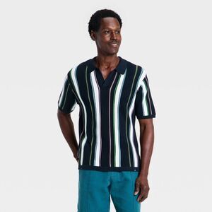 Houston White -  Men's Striped Pointelle Ribbed Stitc White